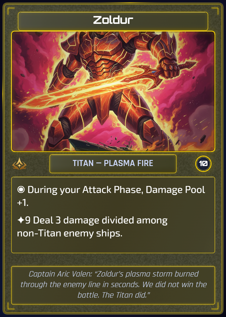 Zoldur — Titan of Plasma Fire