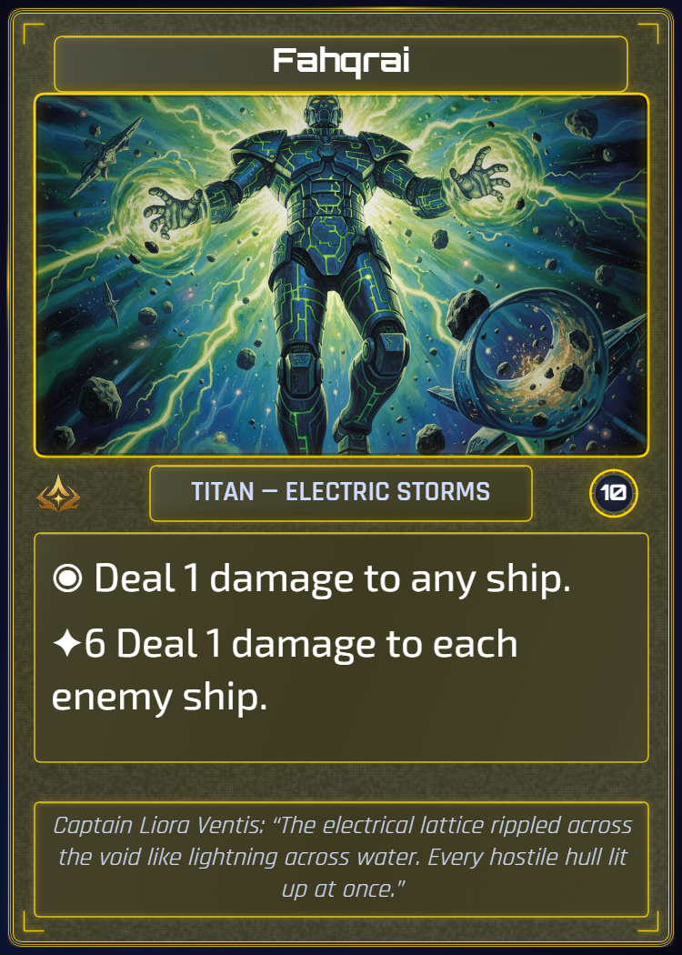 Fahqrai — Titan of Electric Storms