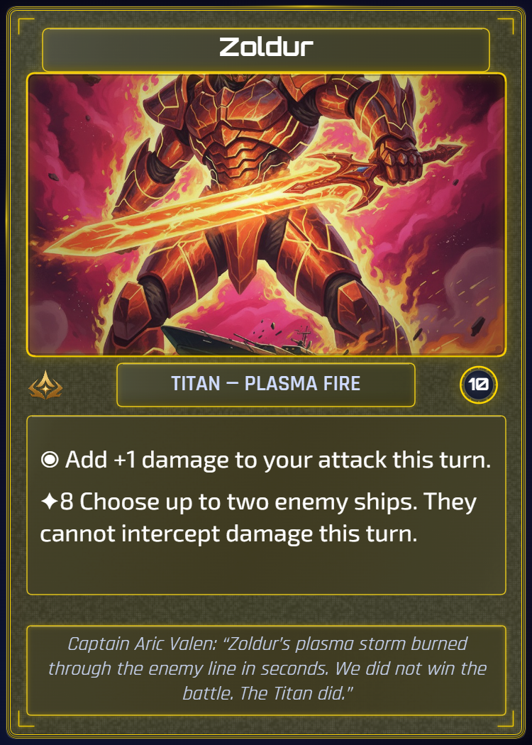 Zoldur — Titan of Plasma Fire